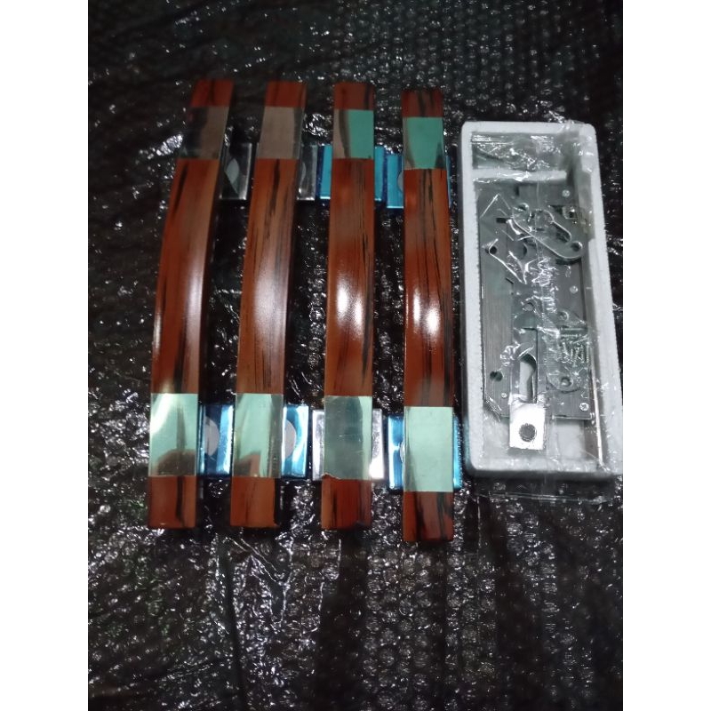 panjang 33 cm model sabit natural+body kunci handle pintu sabit gagang pintu tarikan pintu