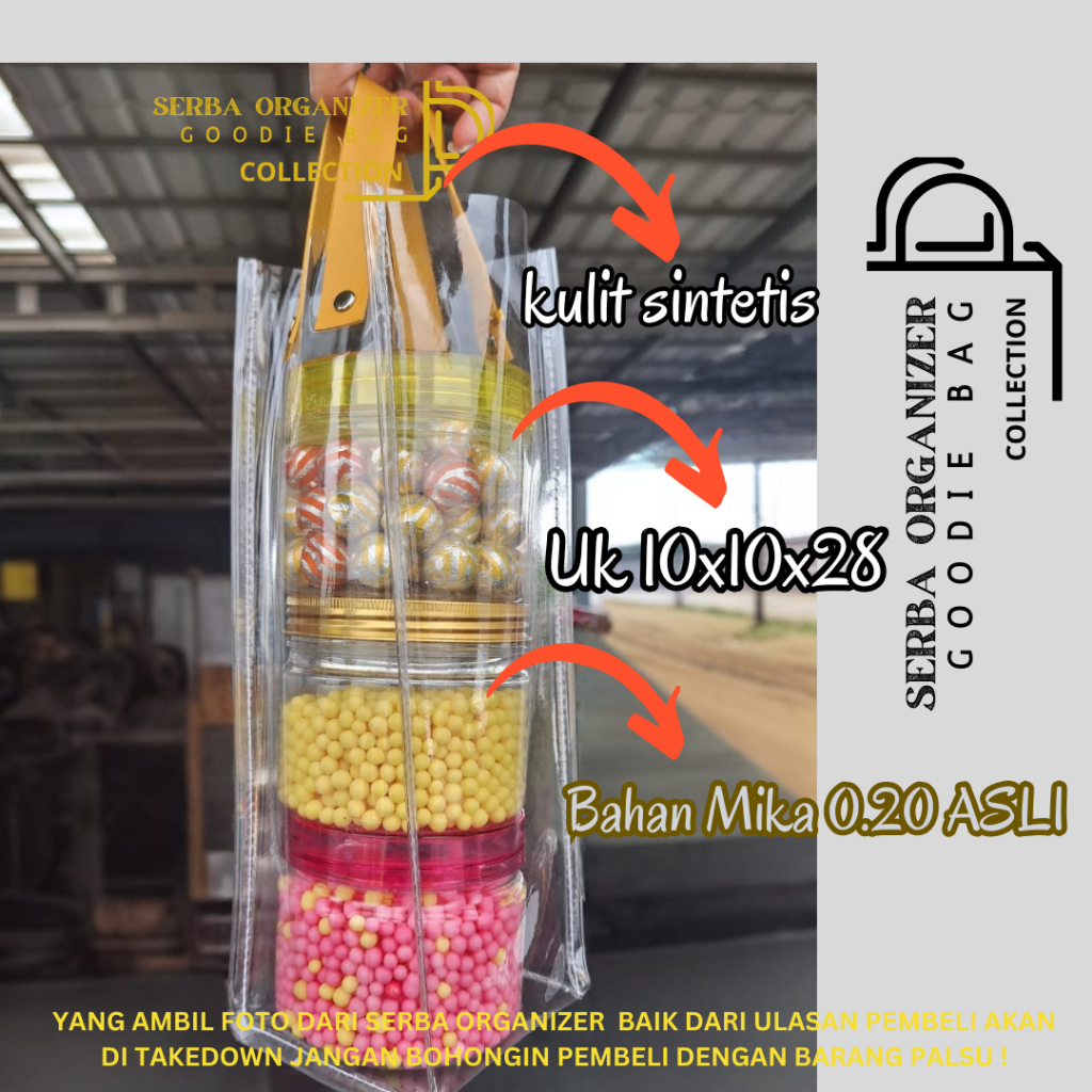 

Goodiebag mika full transparan,Tas Souvernir thumler, tas bening botol wine ,Tas MIka anggur wine
