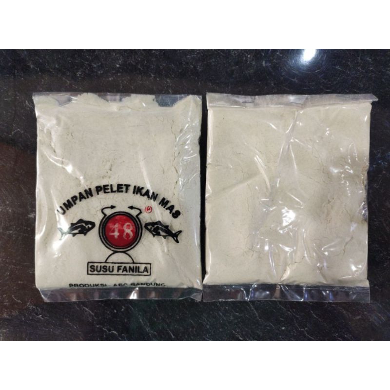 UMPAN PELET IKAN MAS 48 PUTIH AROMA SUSU VANILA