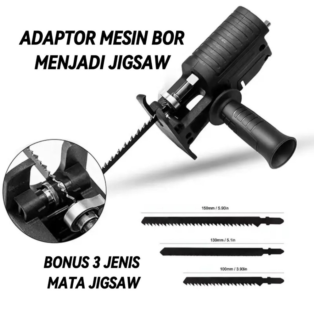 NEW~ADAPTOR MESIN JIGSAW/ADAPTOR MESIN BOR JADI MESIN JIGSAW MESIN BOR MENJADI MESIN GERGAJI TANGAN 