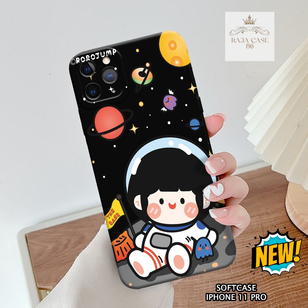 Softcase Iphone 11 Pro - Rajacase - Case Iphone 11 Pro - Motif Case cartoon - Case Iphone 11 Pro - P
