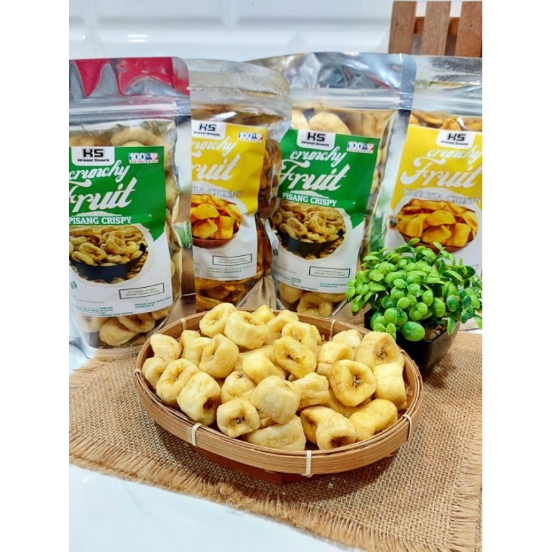 

Snack Kripik Buah/Pisang Crispy/ Pisang krispi/ Pisang oven/ Buah kering/ Pisang oven crispy/ 500gr