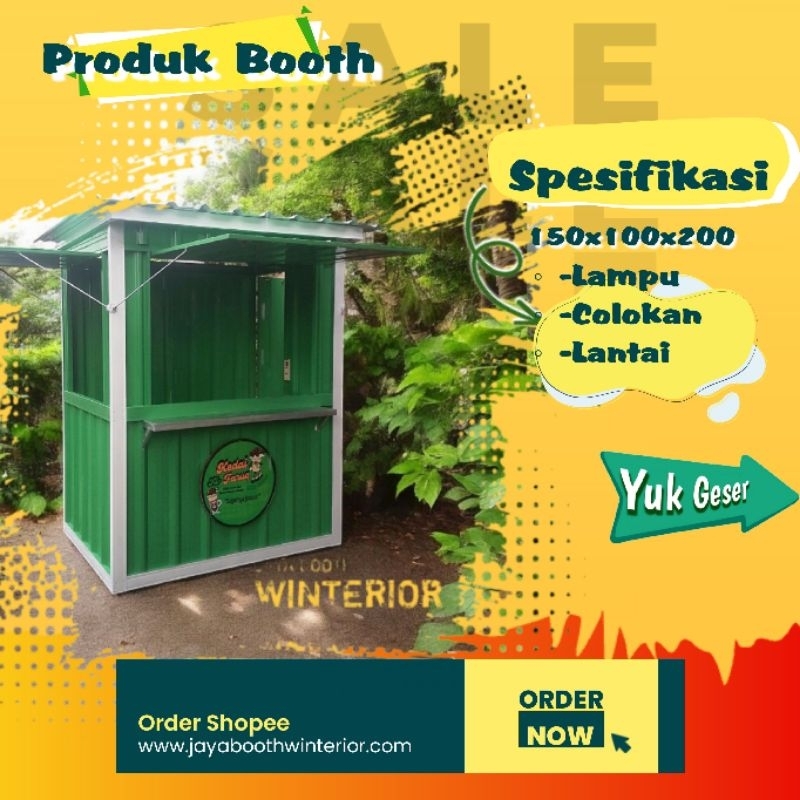 Booth Kontainer / 150X100x200 / Booth Container / Booth Stand / Kontainer / Container / Stand / Gero