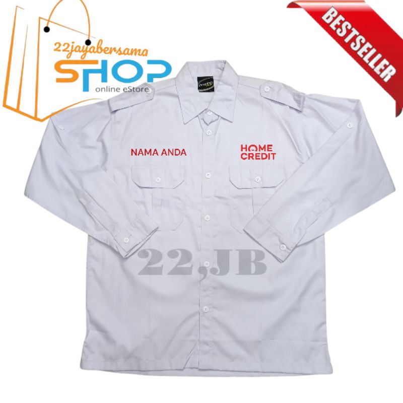 Kemeja Home Credit | Baju home Credit bordir