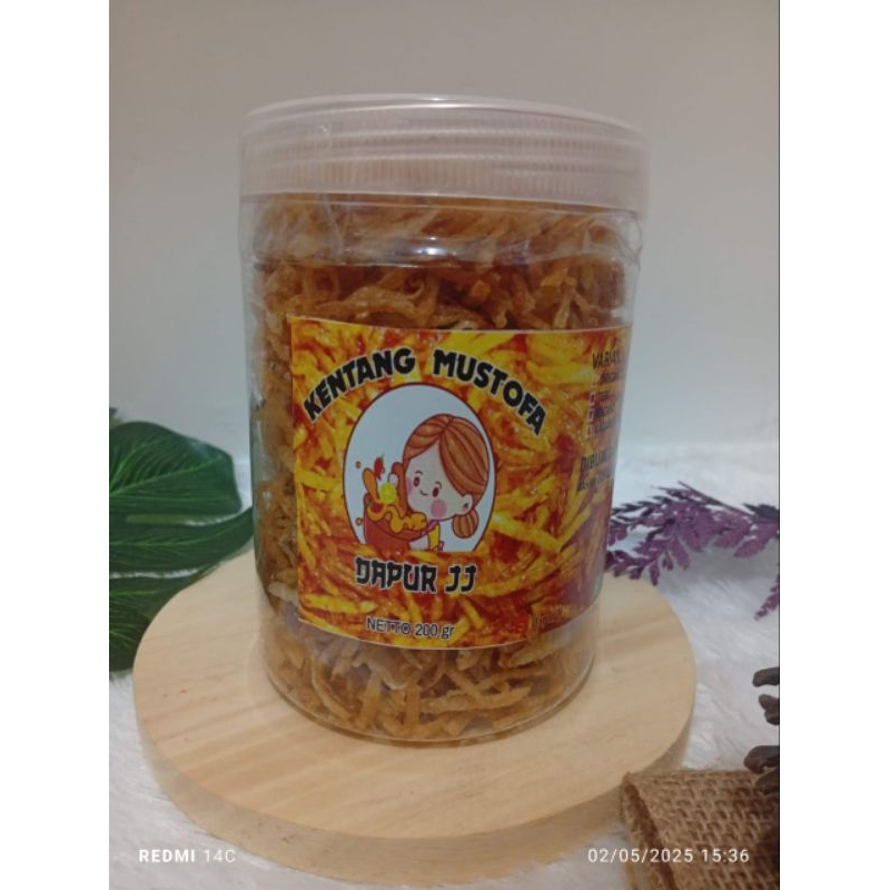 

Kentang Mustofa Asin Gurih Kemasan toples 800ml