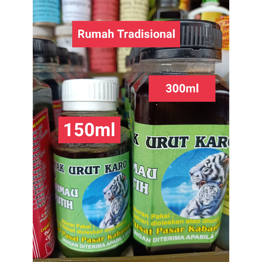 

Minyak Karo Cap Harimau Putih 150ml