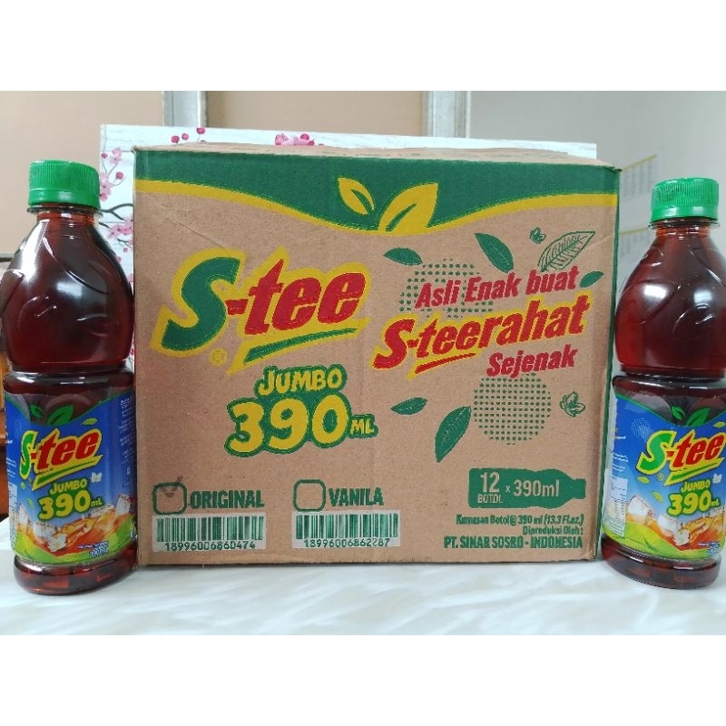 

Minuman S - Tee Botol 390 ml Rasa Original isi 12 Botol Exp Aman