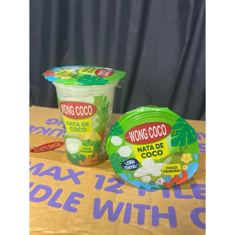 

nata de coco 220gr wong coco, coco pandan