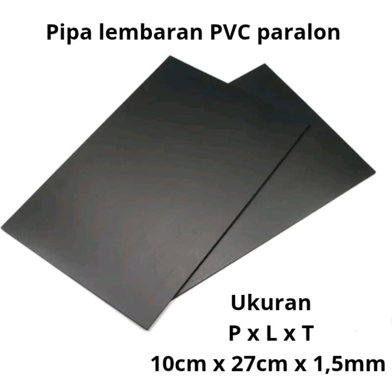 Pipa paralon lembaran Abu - Abu 10cm x 27cm