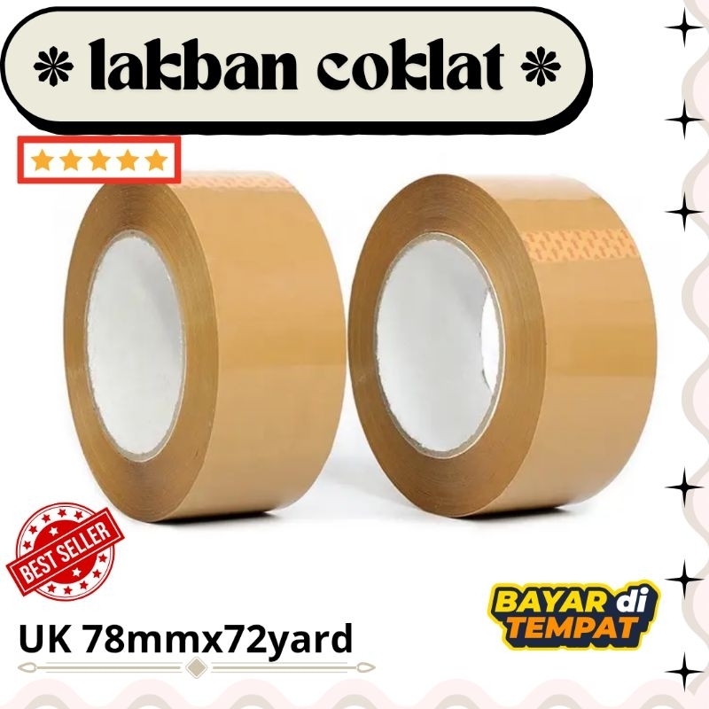 

LAKBAN COKLAT UK 78MMX72YARD FULL