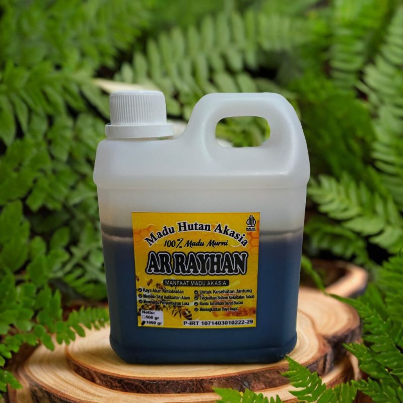 

Madu Akasia 1kg Grade A, 100% madu asli murni dari hutan akasia Sumatra