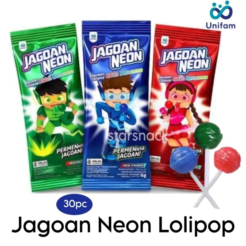 

Jagoan Neon lolipop renteng isi 30pc