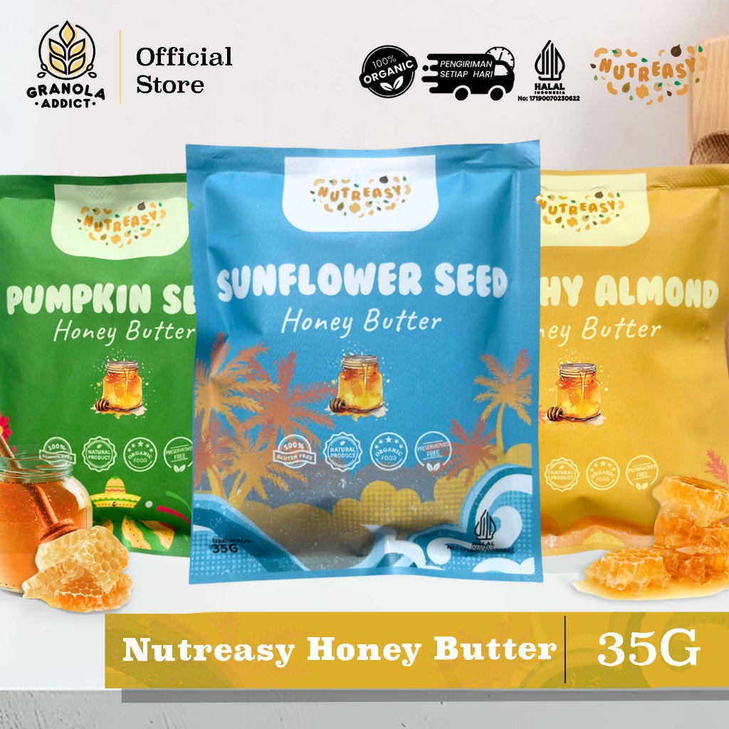 

Granola Addict - Nutreasy Honey Butter 35G