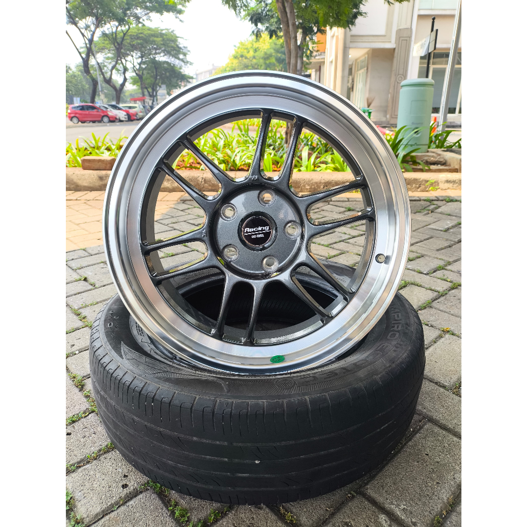 VELG MOBIL RPF 1 CELONG RING 17 LUBANG 5X114,3 ET38 WARNA GREEY POLIS