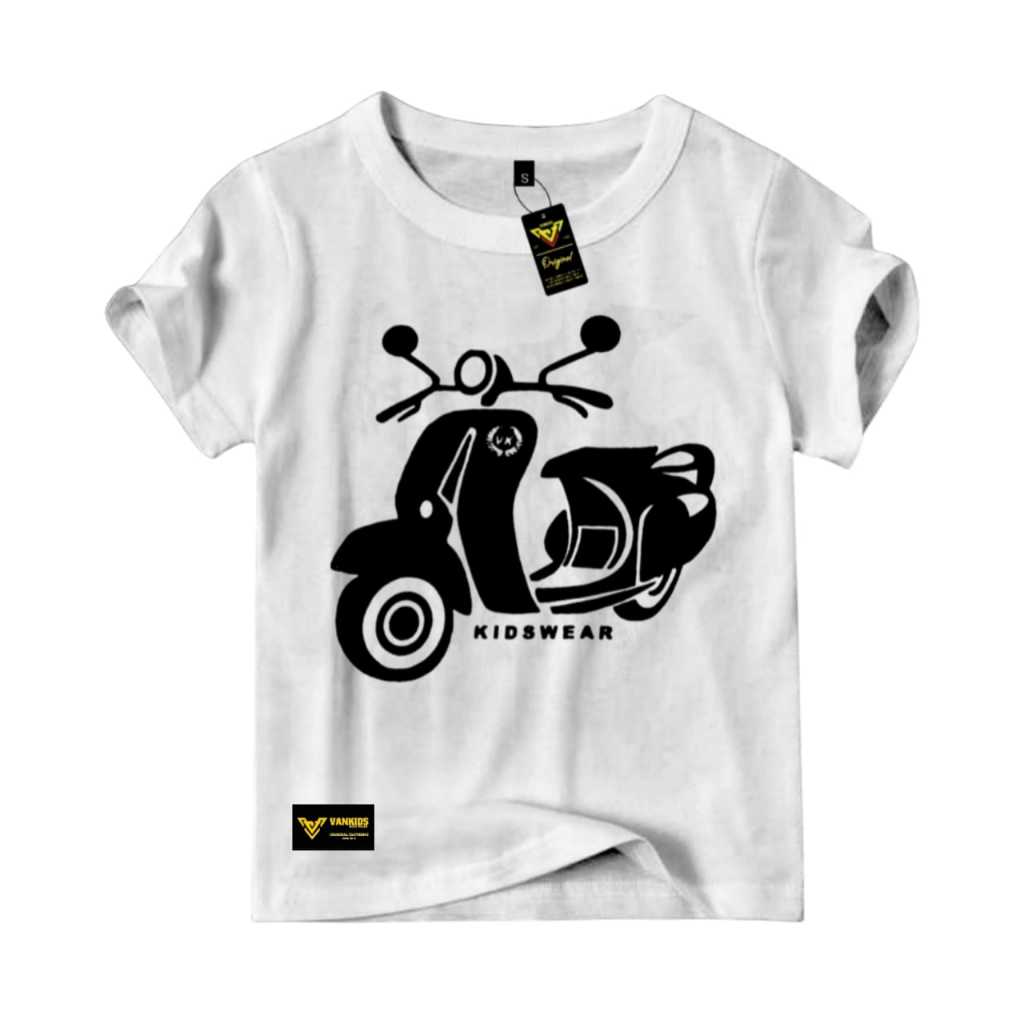 Vespa Baju kaos anak laki laki 1-12 Tahun / Baju Motor Vespa