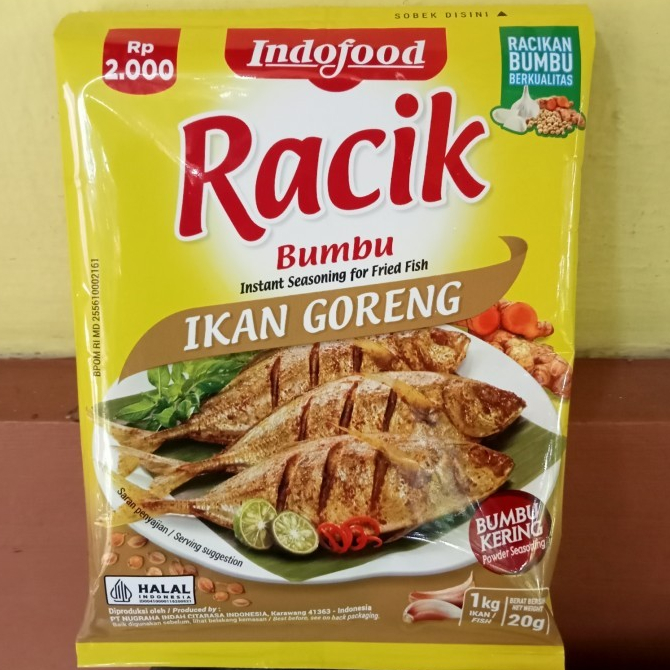 

Indofood Bumbu Racik Kering Ikan Goreng 20 Gram