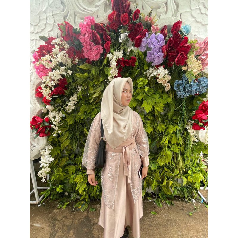 Dress Bonnie Mahogany dress lamaran dress kondangan mahogany