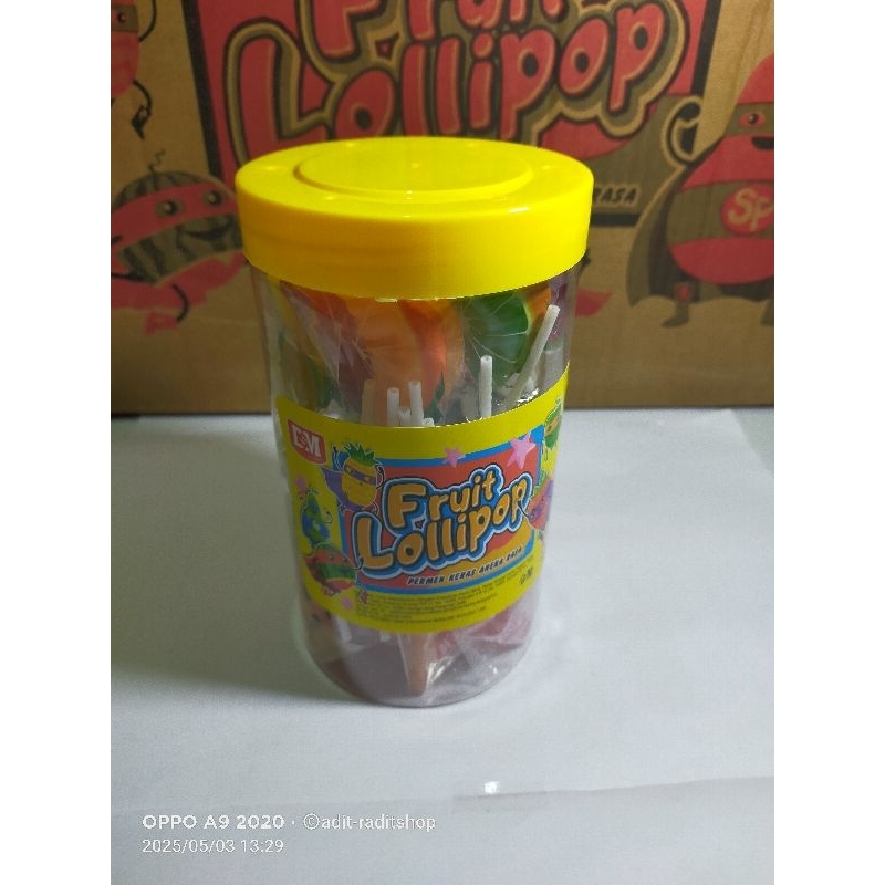

Permen Lolipop Fruit Toples Isi 30 Pcs