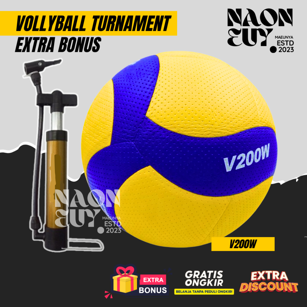 MIKASA Bola voli mikasa V365W IMPORT bola voli mikasa import bonus jaring & pentil