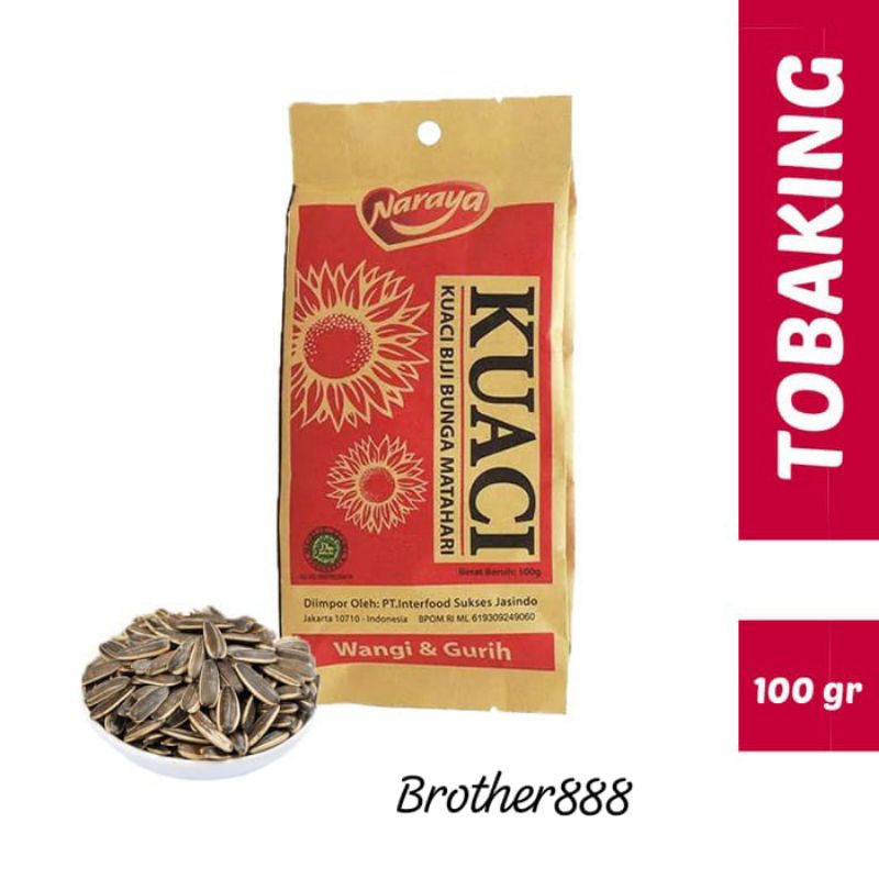 

Kuaci Biji Bunga Matahari Naraya 100gr