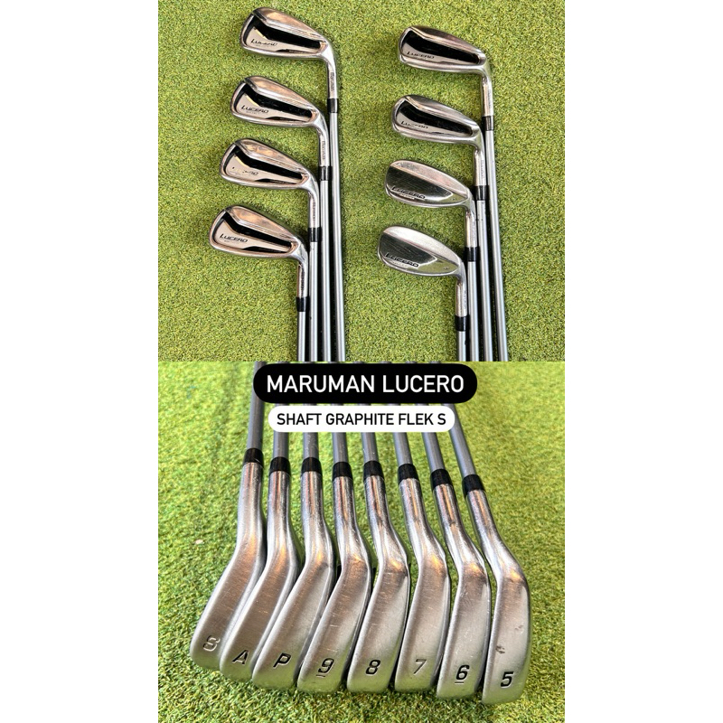 Stick Golf Iron Set Golf Maruman Lucero Shaft Graphite Flek S Second Original