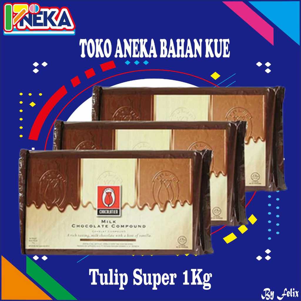 

Tulip Super Dark Cokelat Compound 1 KG