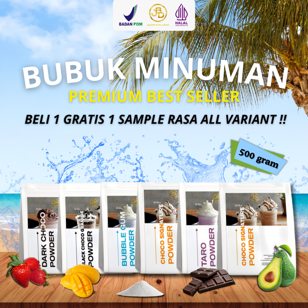 

[VARIANTs] JBD Bubuk Minuman Premium Aneka Rasa non Gula JBD Powder 500 Gram | JBD | Halal & BPOM