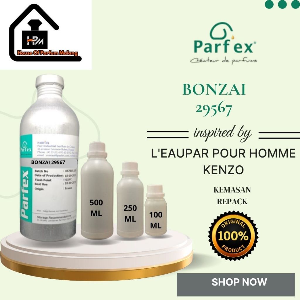 BONZAI 29567 BY PARFEX inspired by KENZO L'EAUPAR POUR HOMME I BIBIT PARFUM MURNI REPACK 500 ML /250