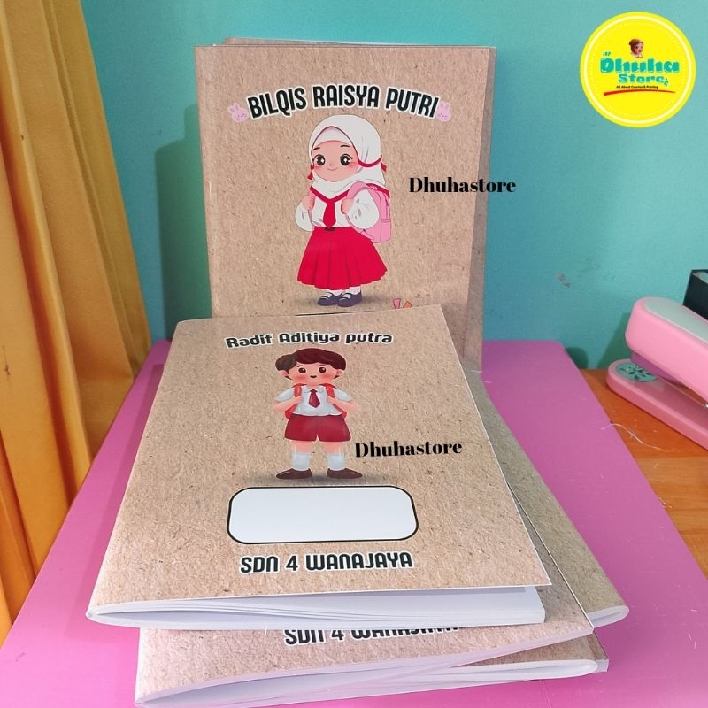 

BUKU TULIS COSTUM COVER COKLAT