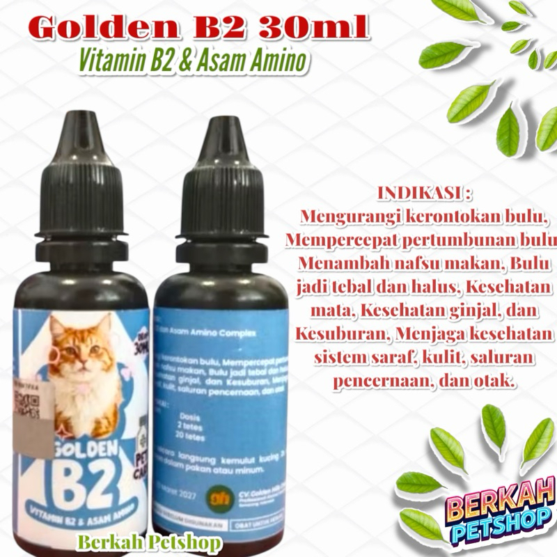 Golden B2 30ml Vitamin B2 & Asam Amino
