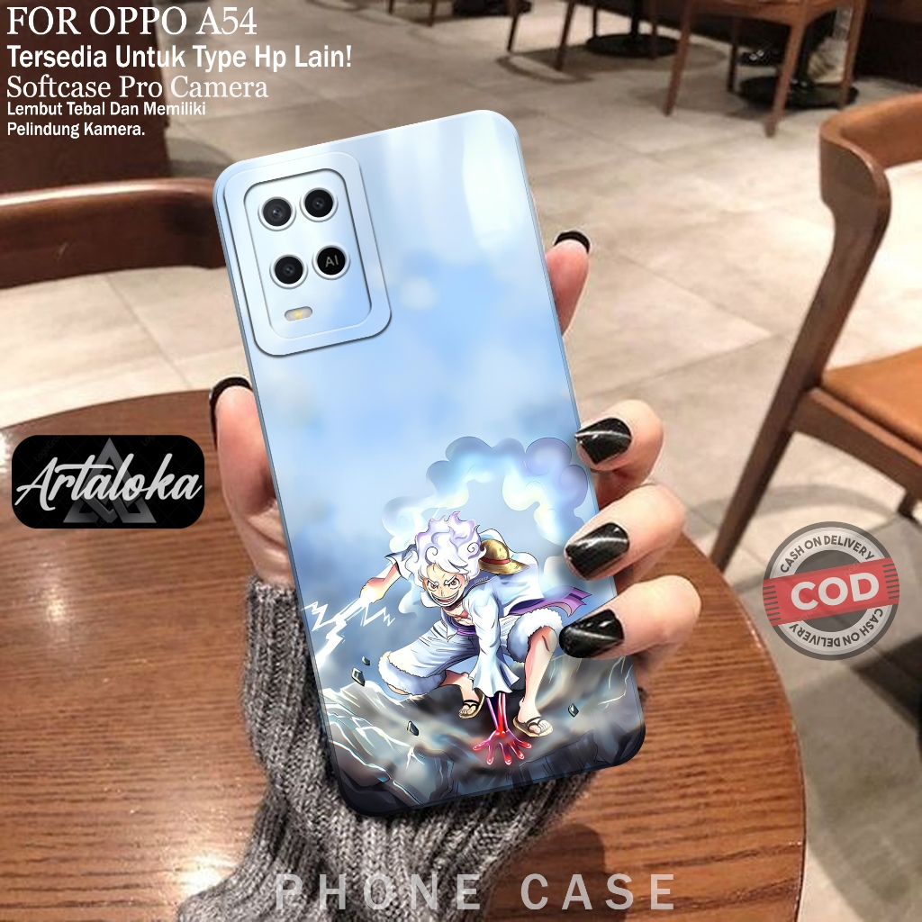 Softcase Hp Oppo A54 Fashion Case Anime Case Oppo A54 Silikon TPU Pro Camera Casing Oppo A54 Cover H