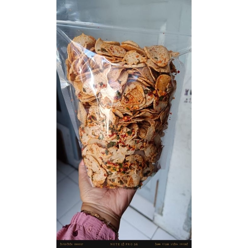

Basreng kering daun jeruk 250 gram cemilan nyi iteung