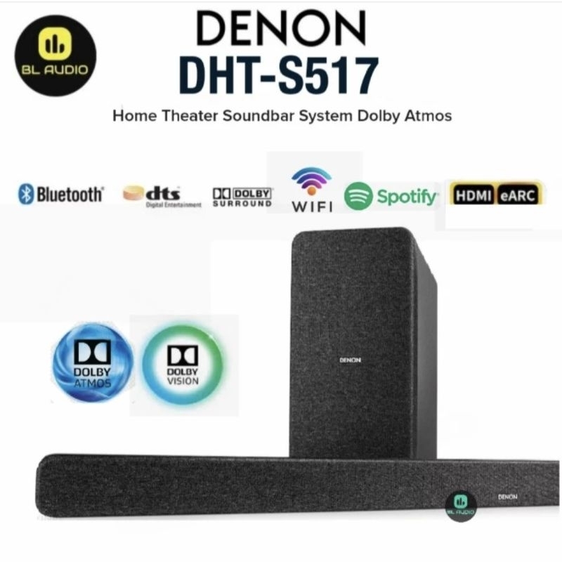 Denon DHT S517 DHTS517 Speaker Soundbar Dolby Atmos