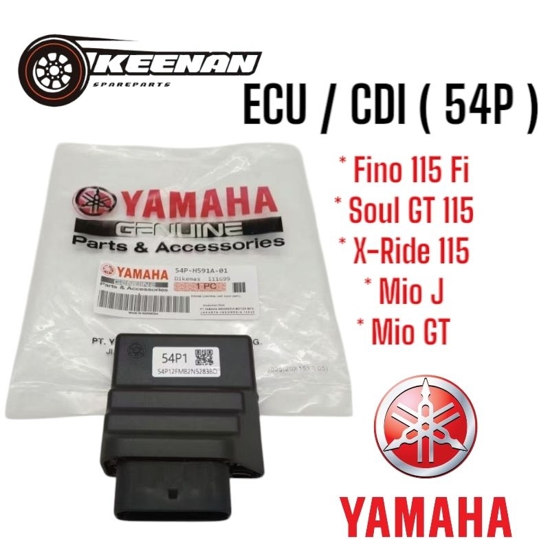 ECU CDI ( 54P ) Untuk Motor : Fino Fi 115, Soul GT 115, X-Ride 115, Mio J, Soul GT. Sparepart Asli N