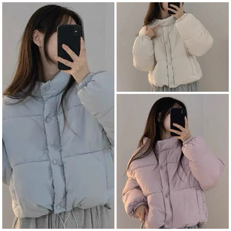 Winter With Us | Clara Coat Cream Blue Pink | Winter Coat Korean Styles | Spring | Auntum | Taveling