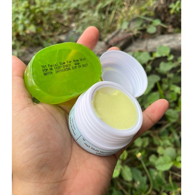 CREAM FLEK MEMO HYCROCRPOT 0,1 + Sabun hijau oval / CREAM FLEK MEMBANDEL