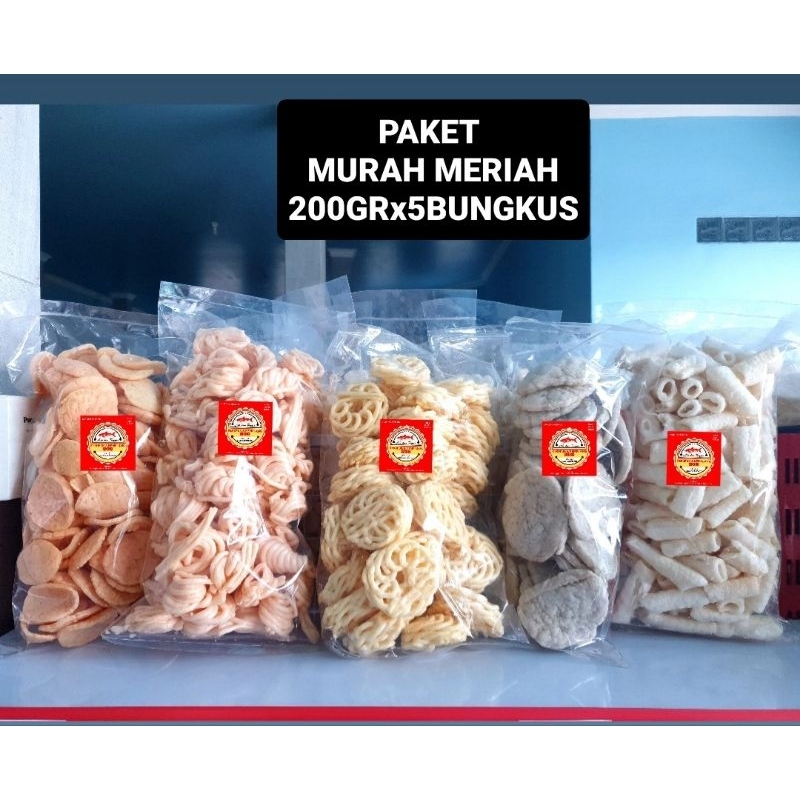 

PAKET MURAH MERIAH 5 BUNGKUS KERUPUK IKAN KERUPUK UDANG