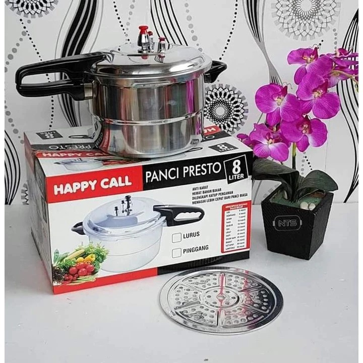 PRESTO HC 8LITER panci presto presto stainless steel presto serbaguna panci kukusan panci anti karat