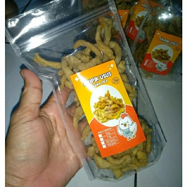 

KRIPIK USUS ORIGINAL,GURI RENYAH TIDAK AMIS BERAT 100g