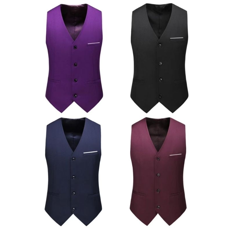 Rompi Jas Pria Elegan Vest Jas Formal & Casual