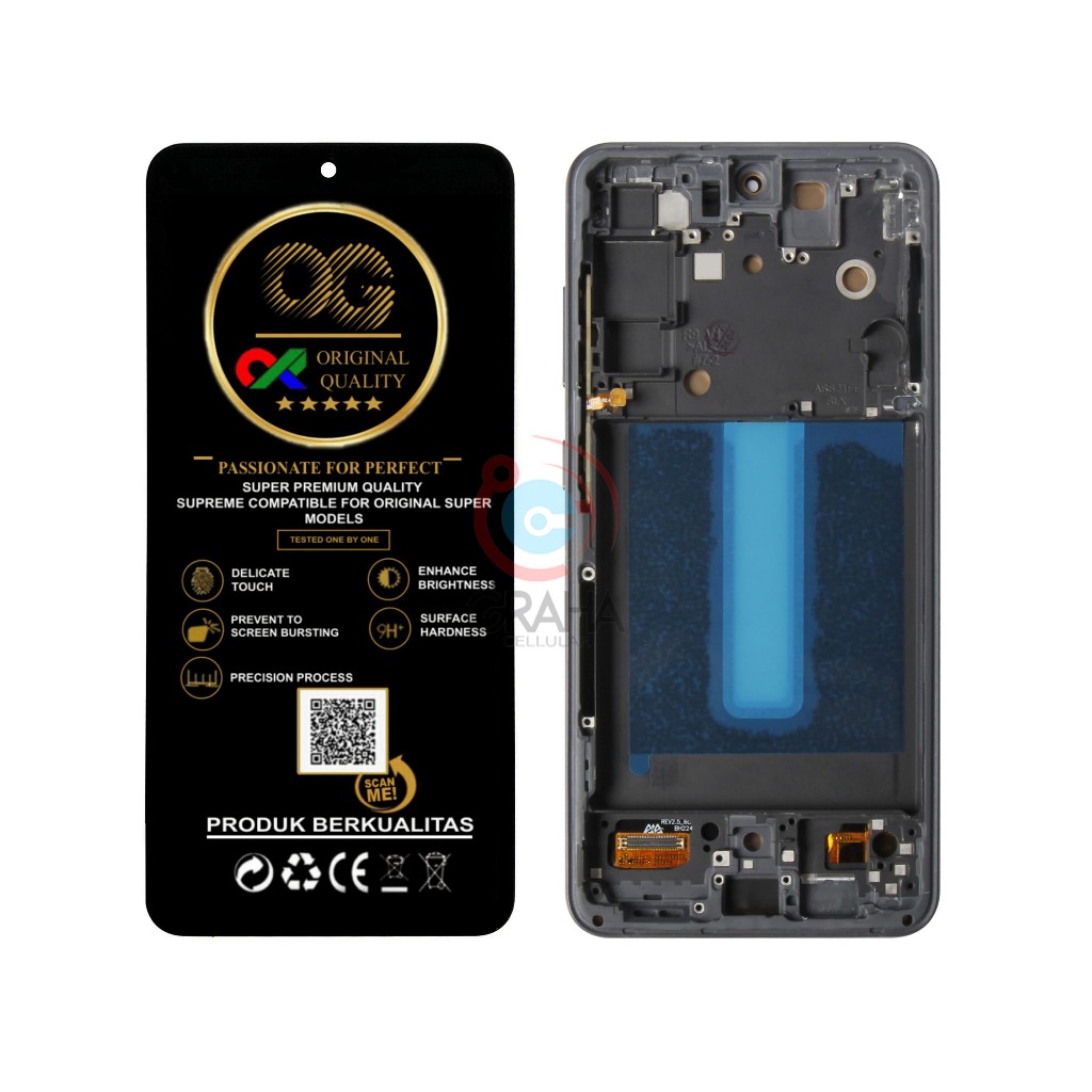 LCD SAMSUNG S21 FE 5G / G990E + FRAME OLED FINGERPRINT OG SUPER FULLSET TOUCHSCREEN