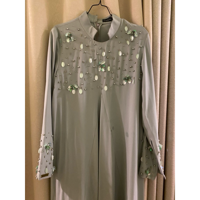 preloved bazia green mint dress size S