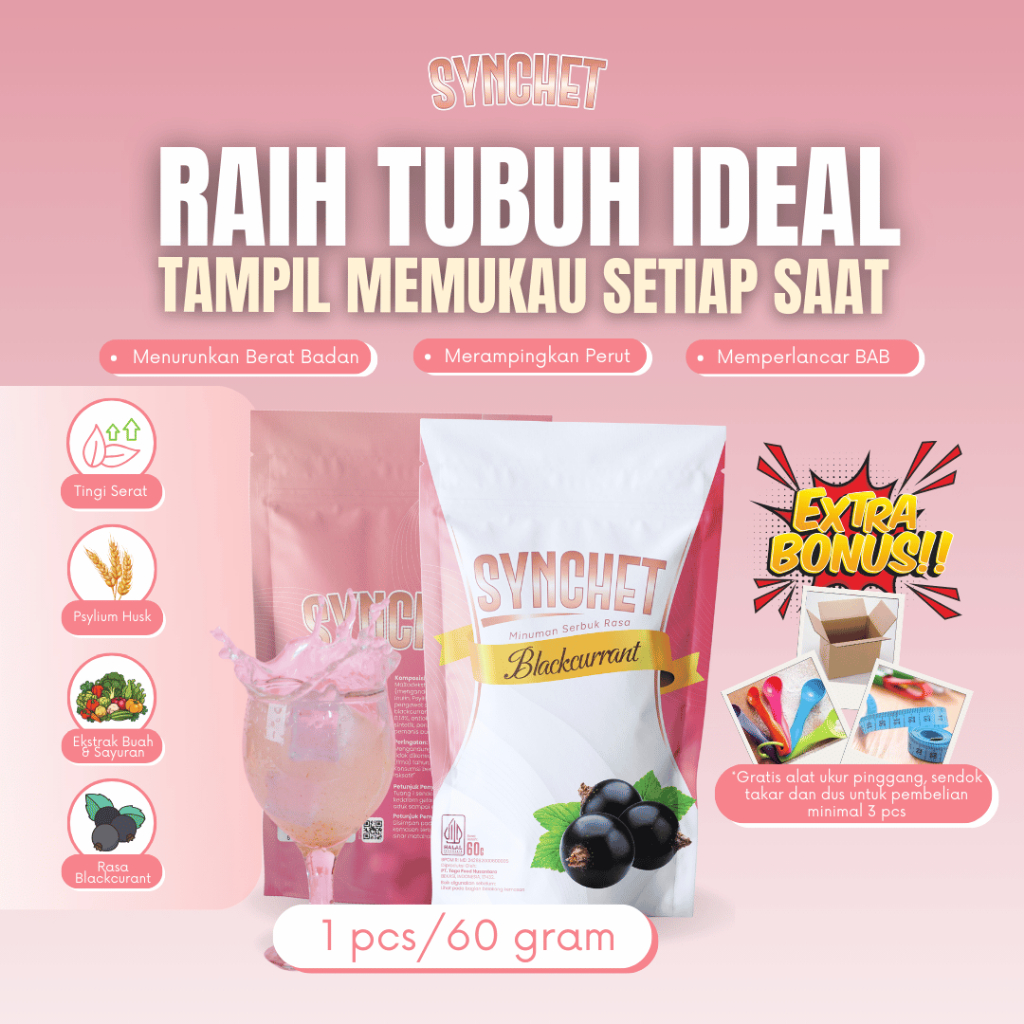 

Synchet - Minuman Fiber Drink Untuk Kesehatan Tubuh Penurun Berat Badan