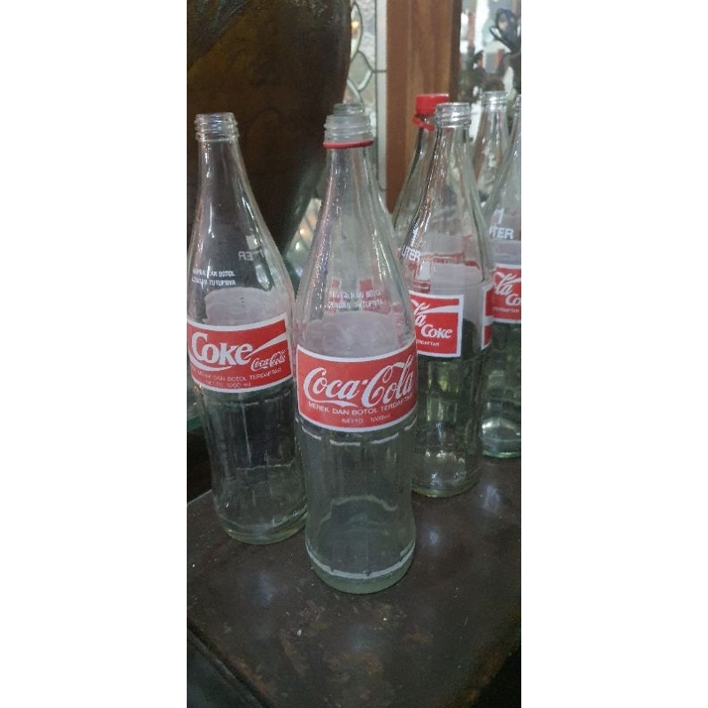 

Botol Coca Cola 1L jadul antik jumbo kosong Tanpa tutup