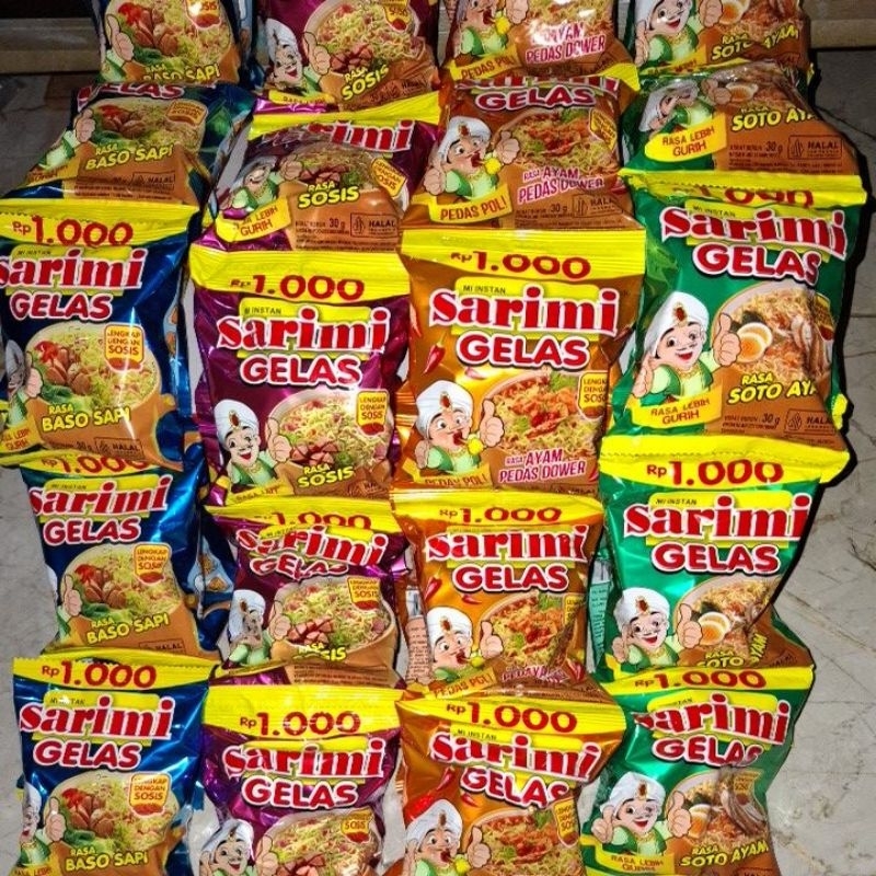 

Mi Instan SARIMI GELAS Kemasan 30gr (2 sachet)