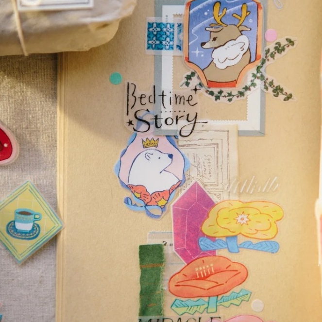 

[New] Ours Studio Bedtime Story PET Tape Sticker Sample