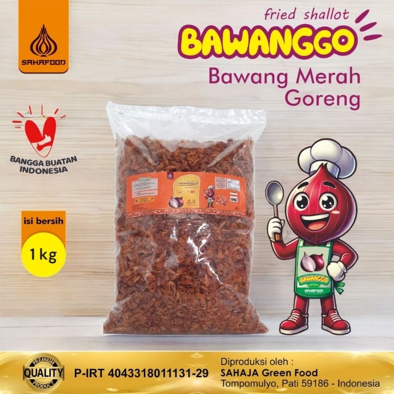 

Bawang Goreng Asli 1kg BawangGo Bawang Merah Goreng Premium Renyah Kriuk Sahafood Fried Shallots