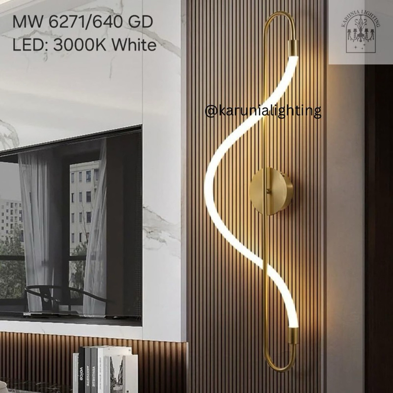 Lampu Dinding Minimalis Gold