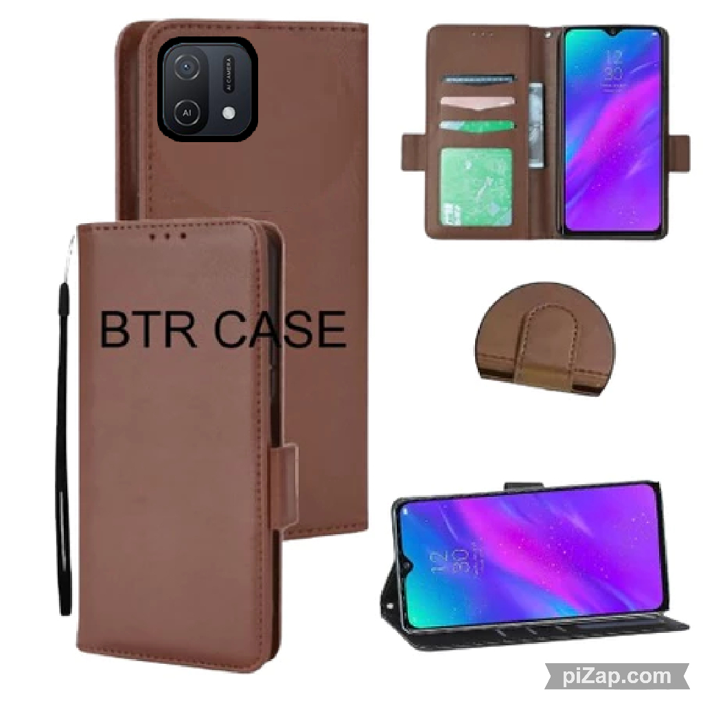 CASE HP OPPO A16E - OPPO A16K CASING DOMPET KULIT FLIP COVER LEATHER SARUNG HP
