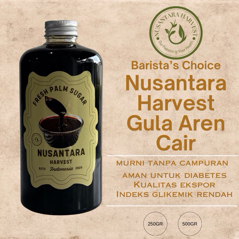 

Gula Aren Cair / Liquid Palm Sugar Nusantara Harvest 500ml